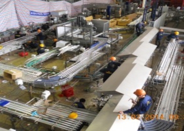 Lắp đặt dây chuyền chiết chai