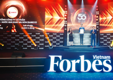 SABECO LẦN THỨ 6 GÓP MẶT TRONG DANH SÁCH 50 CÔNG TY NIÊM YẾT TỐT NHẤT NĂM 2023 CỦA FORBES VIỆT NAM
